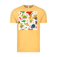 Vintage Mustard mexico seamless pattern Vintage Tee - FaDigitalArtStudio