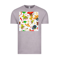 Vintage Zinc mexico seamless pattern Vintage Tee - FaDigitalArtStudio