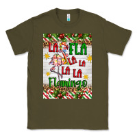 Army Green christmas fla la la la la la flamingo air freshener Classic Tee - Artiststas