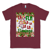 Burgundy christmas fla la la la la la flamingo air freshener Classic Tee - Artiststas
