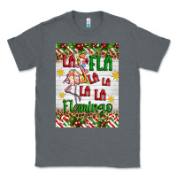 Charcoal Heather christmas fla la la la la la flamingo air freshener Classic Tee - Artiststas