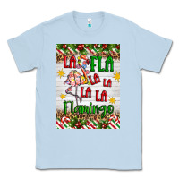 Dusty Blue christmas fla la la la la la flamingo air freshener Classic Tee - Artiststas