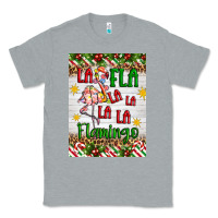 Heather Grey christmas fla la la la la la flamingo air freshener Classic Tee - Artiststas