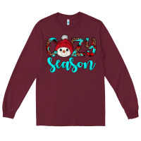 Burgundy cozy season Long Sleeve Tee - JahusDesignShop