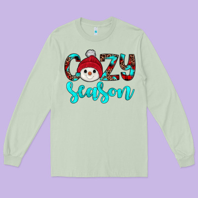 Cozy Season Long Sleeve Tee Designed By Jahusdesignshop