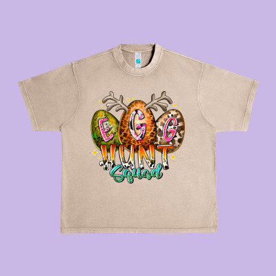Egg Hunt Squad Urban Heavy Tee Designed By Racoondesign