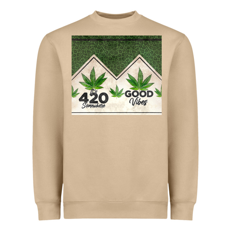 420 Somewhere Good Vibes Weed Tumbler2 Heavyweight Sweatshirt by CTS Tumbler Store | Teevron