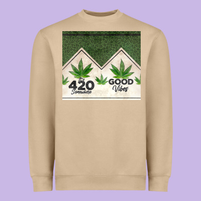 420 Somewhere Good Vibes Weed Tumbler2 Heavyweight Sweatshirt Designed By Cts Tumbler Store