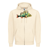 Sandshell Perch Fish Zipper Hoodie - LillyAllenDesigns