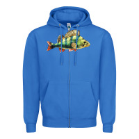 True Royal Perch Fish Zipper Hoodie - LillyAllenDesigns