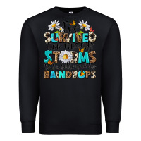 Black ive survived too many storms to be bothered by rai Premium Sweatshirt - NancyCooperArtShop
