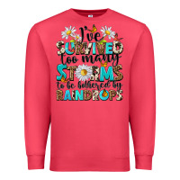 Cardinal ive survived too many storms to be bothered by rai Premium Sweatshirt - NancyCooperArtShop