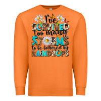 Carrot ive survived too many storms to be bothered by rai Premium Sweatshirt - NancyCooperArtShop