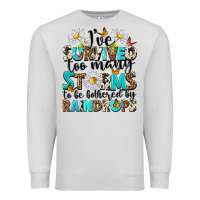 Dove Grey ive survived too many storms to be bothered by rai Premium Sweatshirt - NancyCooperArtShop