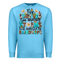 Ocean Blue ive survived too many storms to be bothered by rai Premium Sweatshirt - NancyCooperArtShop