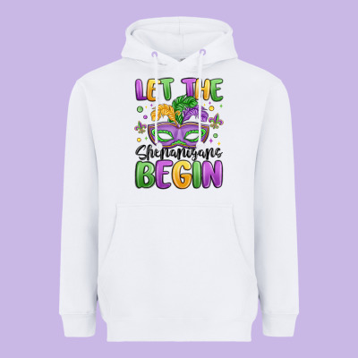 Let The Shenanigans Begin Heavyweight Hoodie Designed By Maliassmallbusiness