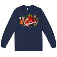 Navy cowgirl hat with gifts and cookies Long Sleeve Tee - AdoDesignShop