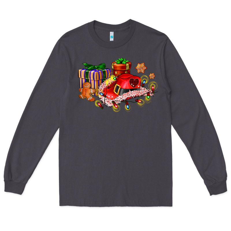 Cowgirl Hat With Gifts And Cookies Long Sleeve Tee by AdoDesignShop | Teevron