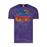 Cloud Purple loud and proud basketball mom Vintage Tee - HRA Design Shop