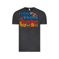 Vintage Black loud and proud basketball mom Vintage Tee - HRA Design Shop