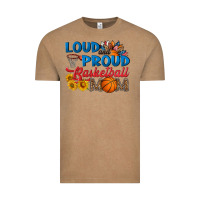 Loud And Proud Basketball Mom Vintage Tee | Teevron