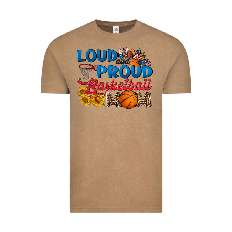Loud And Proud Basketball Mom Vintage Tee by HRA Design Shop | Teevron