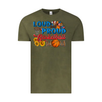 Vintage Olive loud and proud basketball mom Vintage Tee - HRA Design Shop