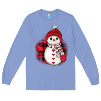 Colony Blue christmas snowman Long Sleeve Tee - JahusDesignShop