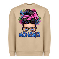 Mushroom ohana stitch messy bun Heavyweight Sweatshirt - Zillion Design Studio