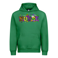 Emerald Mardi Gras Day Nurse Urban Hoodie - NancyCooperArtShop