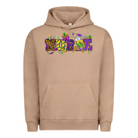 Pigment Burro Mardi Gras Day Nurse Urban Hoodie - NancyCooperArtShop