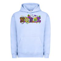 Pigment Grape Ice Mardi Gras Day Nurse Urban Hoodie - NancyCooperArtShop