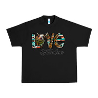 Black lov of thecows Urban Heavy Tee - CowhideDigitalArt