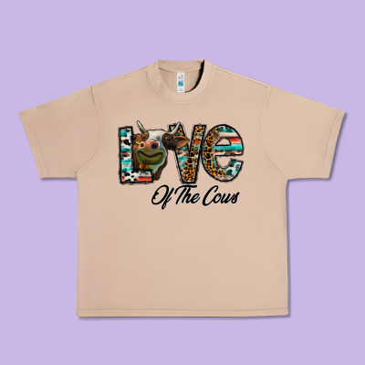 Lov Of Thecows Urban Heavy Tee Designed By Cowhidedigitalart