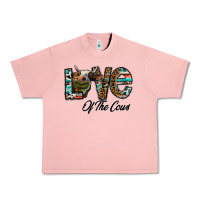 Salmon lov of thecows Urban Heavy Tee - CowhideDigitalArt