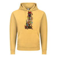 Vintage Mustard christmas german shepherd Vintage Hoodie - RanaPortraitStore