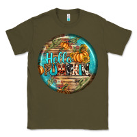 Army Green hello pumpkin earrings Classic Tee - BundleAndBundleShop