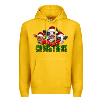 Lemon Mooey Christmas Cows Premium Hoodie - LillyAllenDesigns