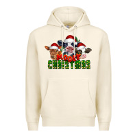 Tofu Mooey Christmas Cows Premium Hoodie - LillyAllenDesigns
