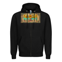 Black western believe leopard aztek license plate template Zipper Hoodie - BarkalooDesign