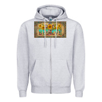 Heather Grey western believe leopard aztek license plate template Zipper Hoodie - BarkalooDesign