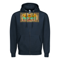 Navy western believe leopard aztek license plate template Zipper Hoodie - BarkalooDesign
