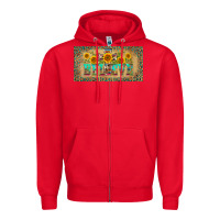 Red western believe leopard aztek license plate template Zipper Hoodie - BarkalooDesign