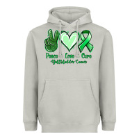 Moon Dust Peace love cure Gallbladder Cancer Heavyweight Hoodie - NancyCooperArtShop
