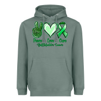 Sage Peace love cure Gallbladder Cancer Heavyweight Hoodie - NancyCooperArtShop