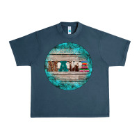 Midnight Navy western turquoises mama ornament Urban Heavy Tee - BarkalooDesign