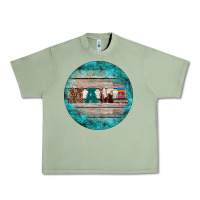 Oil Green western turquoises mama ornament Urban Heavy Tee - BarkalooDesign