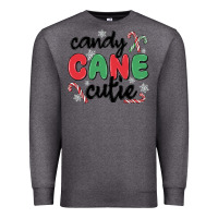 Charcoal Heather candy cane cutie Premium Sweatshirt - MaliasSmallBusiness
