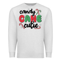 Oatmeal Heather candy cane cutie Premium Sweatshirt - MaliasSmallBusiness