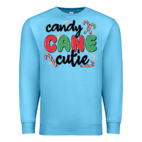 Ocean Blue candy cane cutie Premium Sweatshirt - MaliasSmallBusiness